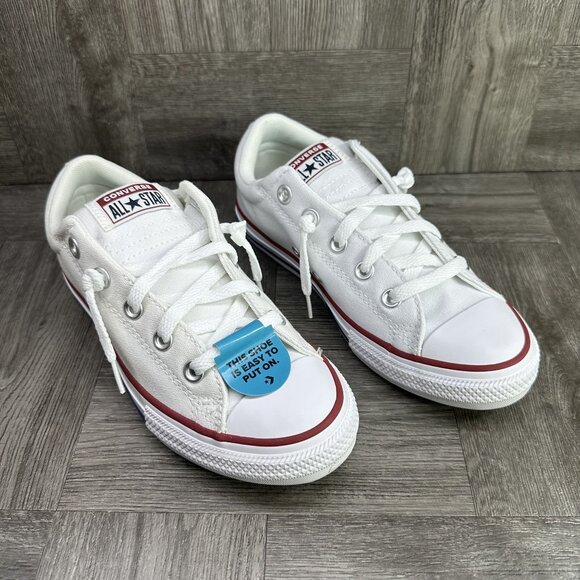 Converse CTAS Kids size 3 White Street Slip On Shoes - Picture 2 of 8